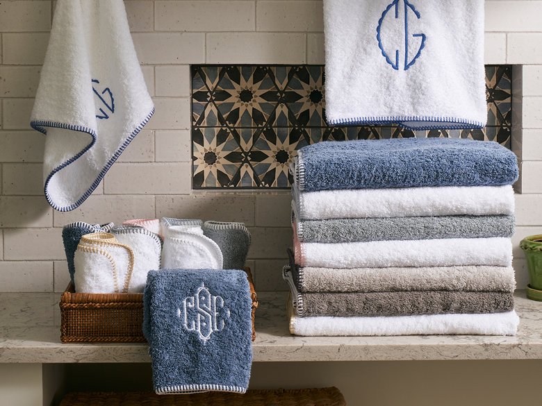 Whipstitch Bath Towels Matouk Luxury Linens